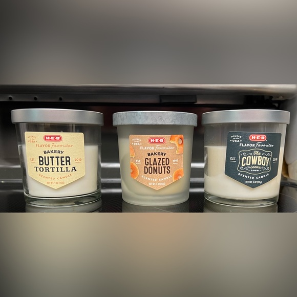 HEB Other - HEB Candles- Now your home can smell like HEB.  Set of 3 Four Ounce Candles!